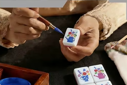 hand made mahjong tiles